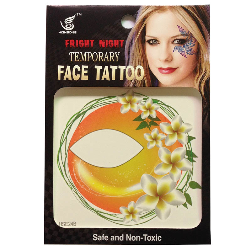 HSE24 8x8cm ladys temporary single eye  tattoo sticker