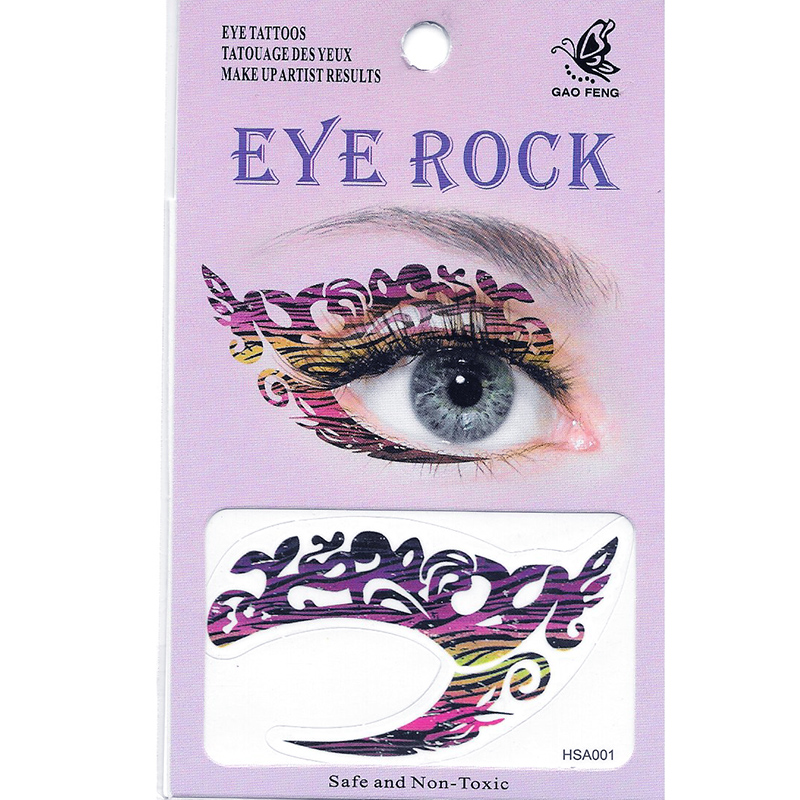 HSA001 Night party Eye rock temporary eye tattoo sticker