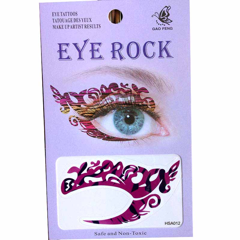 HSA012 left and right eye temporary tattoo sticker