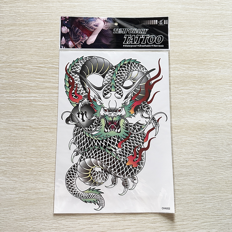 CHA001-012 Big Picture Back Tattoo Sticker