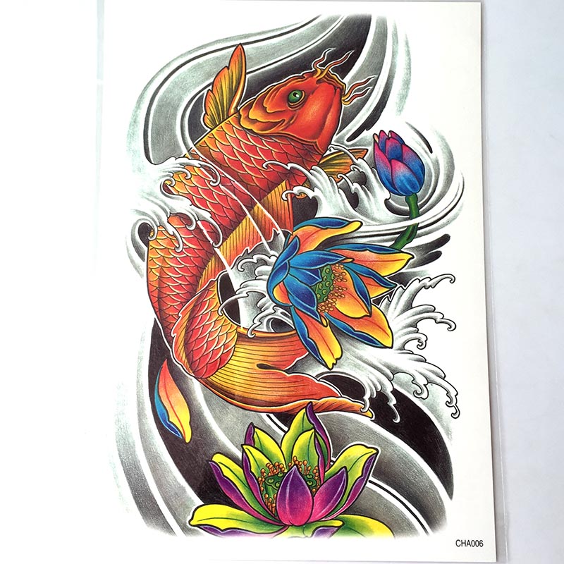 CHA001-012 Big Picture Back Tattoo Sticker