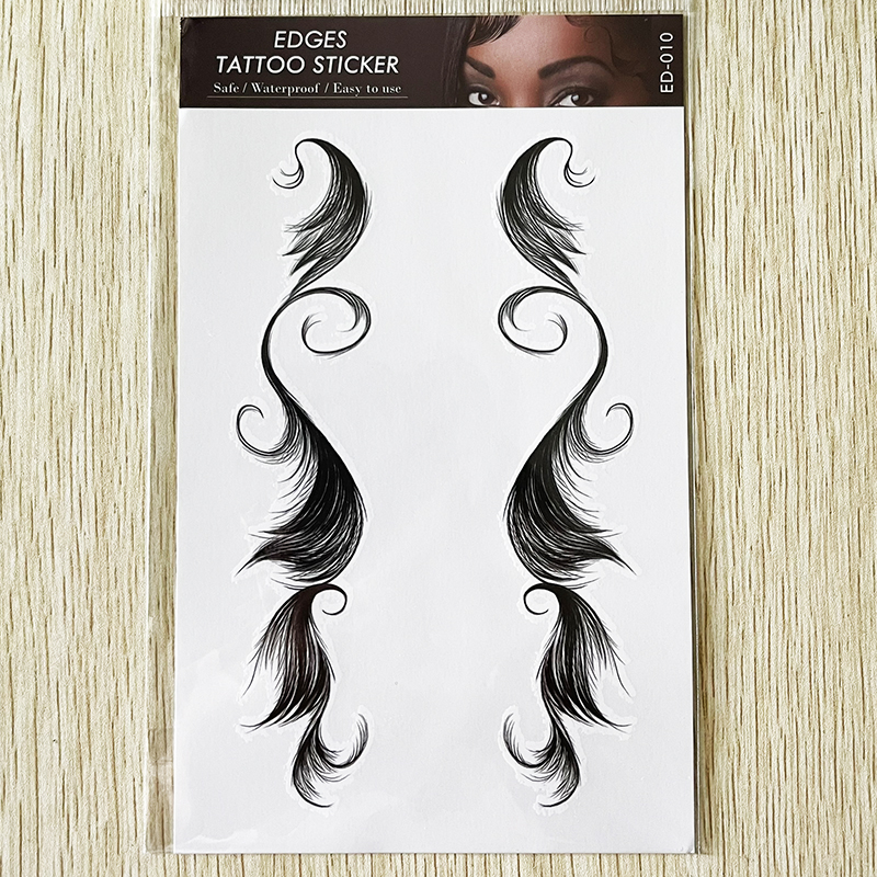 Hair Edges Tattoo Stickers