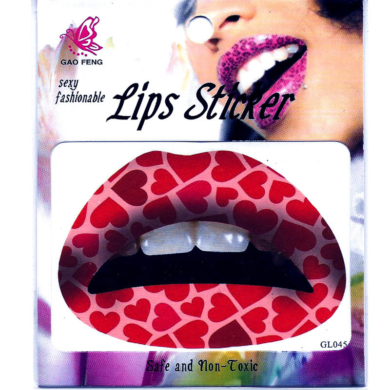 GL041-060 Temporary lip tattoo sticker