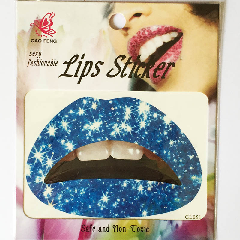 GL041-060 Temporary lip tattoo sticker