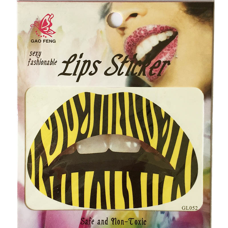 GL041-060 Temporary lip tattoo sticker