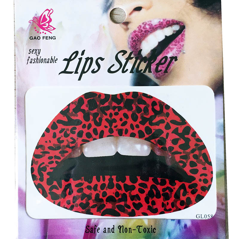 GL041-060 Temporary lip tattoo sticker