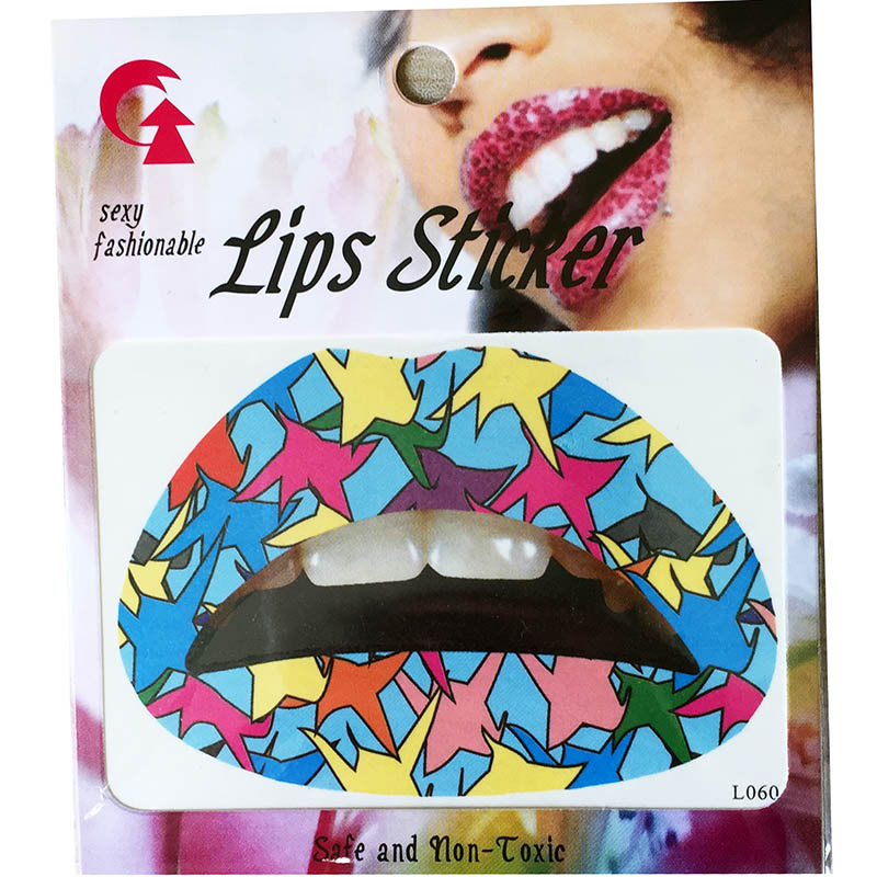GL041-060 Temporary lip tattoo sticker