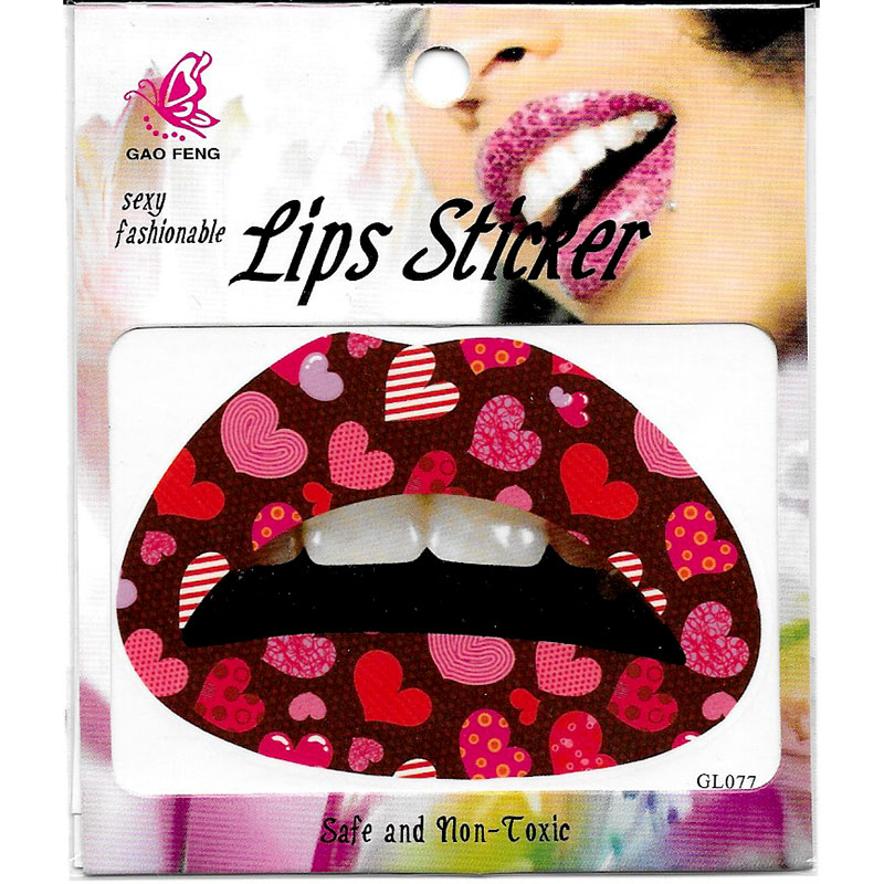 GL061-080 Temporary lip tattoo sticker