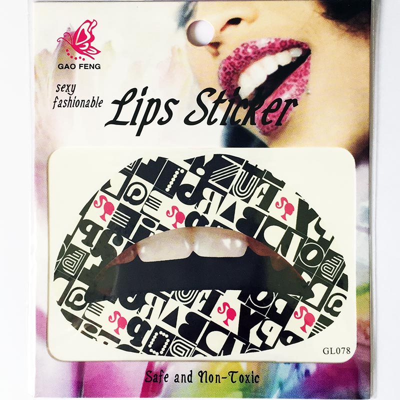 GL061-080 Temporary lip tattoo sticker