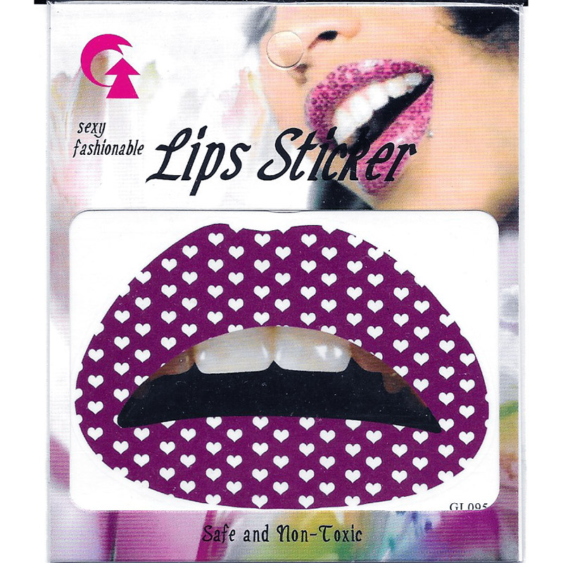 GL081-090 Temporary lip tattoo sticker