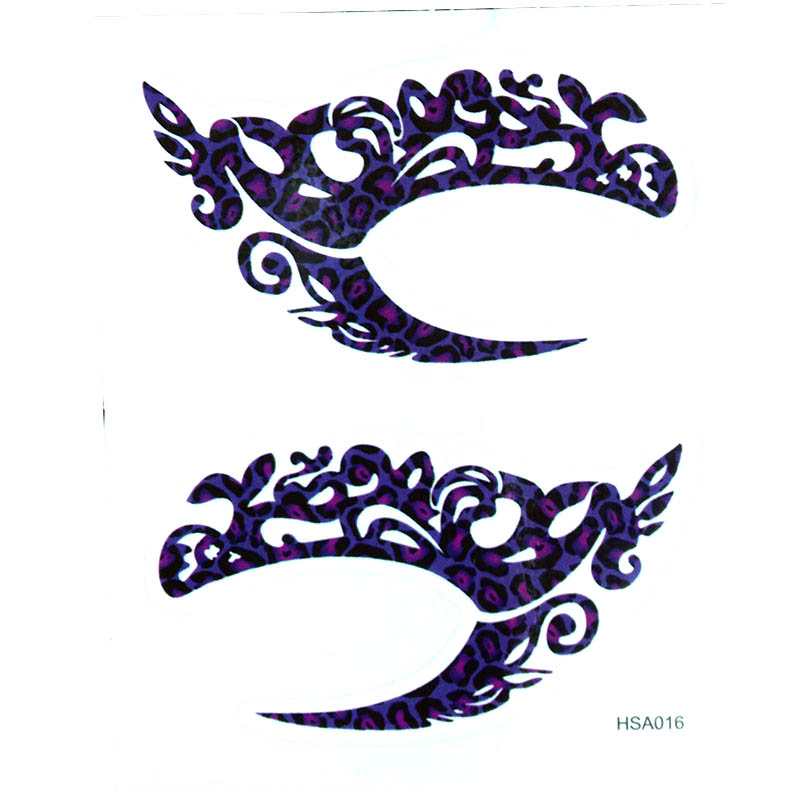 HSA016 left and right eye temporary tattoo sticker