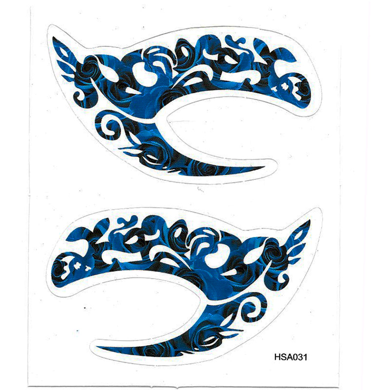 HSA031 left and right eye temporary tattoo sticker