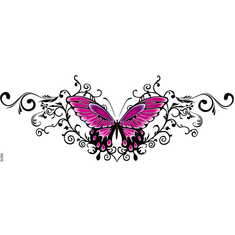 XGT001-020 sternum tattoo sticker Waist and Abdomen Tattoo Stickers