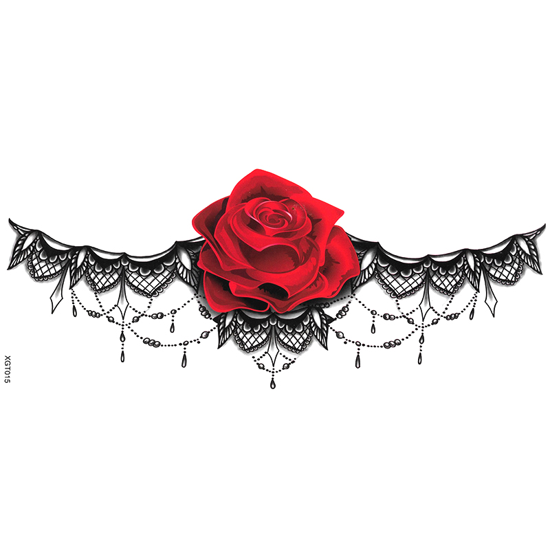 XGT001-020 sternum tattoo sticker Waist and Abdomen Tattoo Stickers