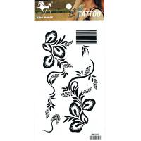 HM1080 Top sexy black flower temporary tattoo sticker body art tattoo