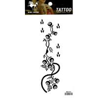 HM1076 Ladys arm tattoo sticker black flower tattoo sticker