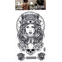 HM1013 Wolf girl arm tattoo sticker for men and women