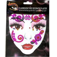 FST010 new fashion party face decoration crystal sticker