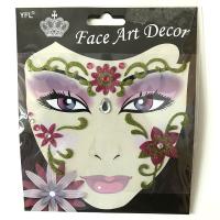 FST016 Face art decoration lady's part face sticker