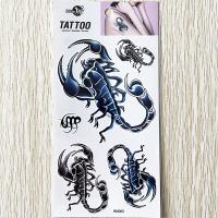 HM060 Boys and men scorpion body art tattoo sticker chest tattoo