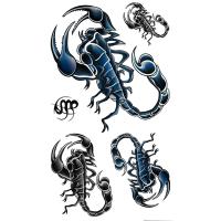 HM060 Temporary scorpion tattoo sticker
