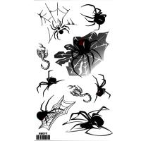 HM099 Temporary spider web scorpion tattoo sticker