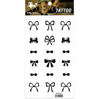 HM929 Eighteen different bow tattoo stickers for foot