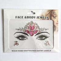 WNY-804-1 New fashion girls Eye gilttle Rhinestone self Adhesive Jewels Face sticker