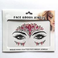 WNY-804-11 Face Gems Luminous Temporary Tattoo Stickers Acrylic Crystal Glitter Stickers Waterproof Face Jewels