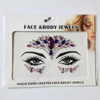 WNY-804-15 Temporary Tattoo Stickers Acrylic Crystal Glitter Stickers Waterproof Face Jewels
