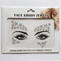 WNY-804-4 Eye gilttle Rhinestone self Adhesive Jewels Face sticker